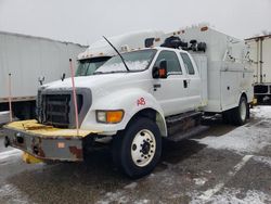 Salvage trucks for sale at Woodhaven, MI auction: 2012 Ford F650 Super Duty
