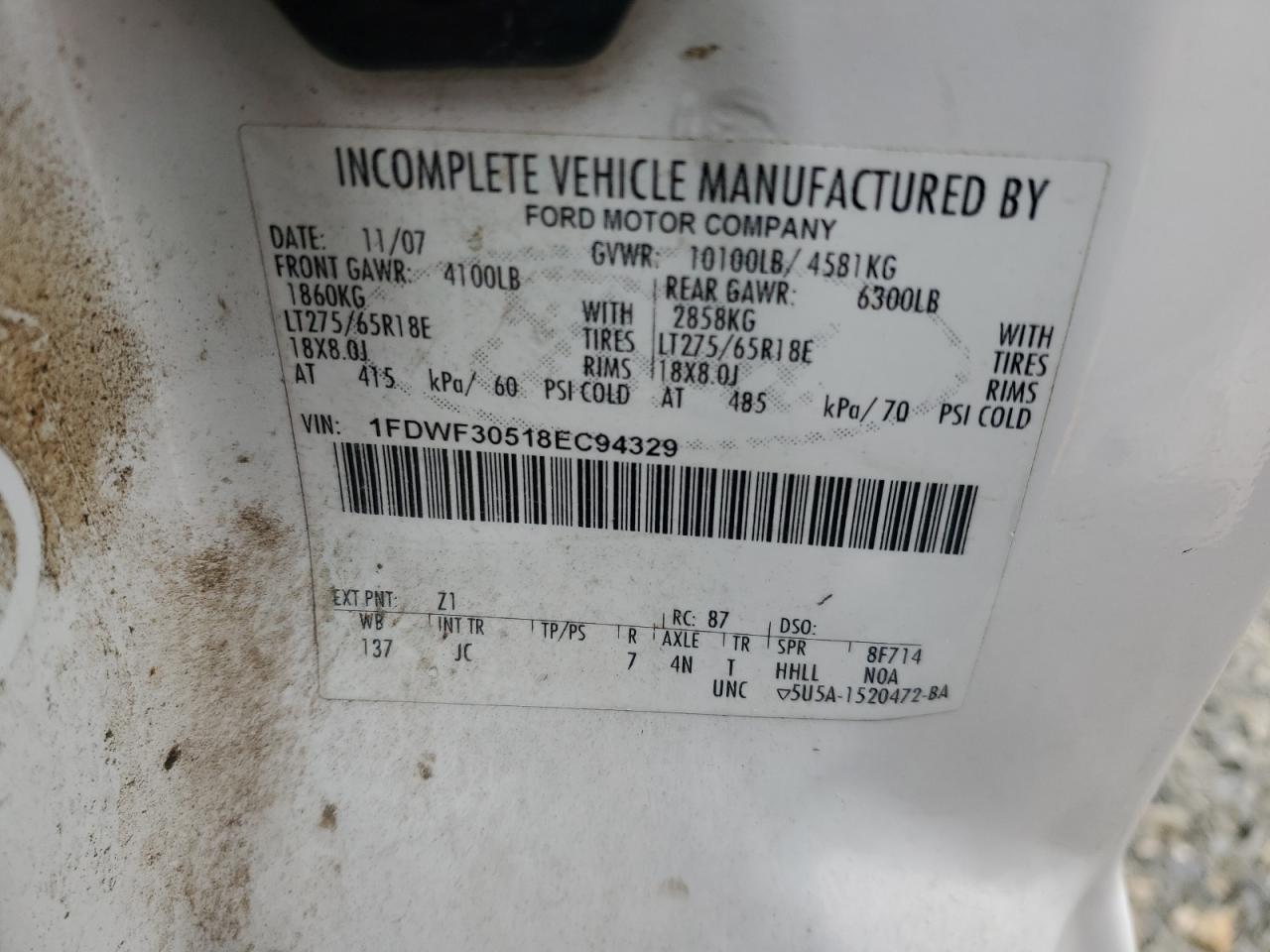 2008 Ford F350 SRW Super Duty