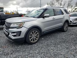 Ford Explorer salvage cars for sale: 2017 Ford Explorer Limited