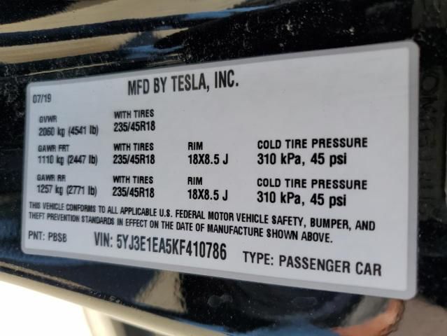 2019 Tesla Model 3