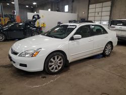 Honda Accord salvage cars for sale: 2007 Honda Accord EX