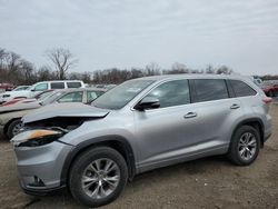 Toyota Highlander salvage cars for sale: 2014 Toyota Highlander LE