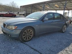 Vehiculos salvage en venta de Copart Cartersville, GA: 2007 BMW 750