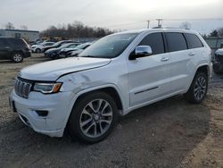 Jeep Grand Cherokee salvage cars for sale: 2018 Jeep Grand Cherokee Overland