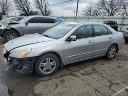 Honda Accord salvage cars for sale: 2007 Honda Accord EX