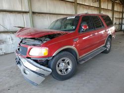 Ford salvage cars for sale: 2002 Ford Expedition Eddie Bauer