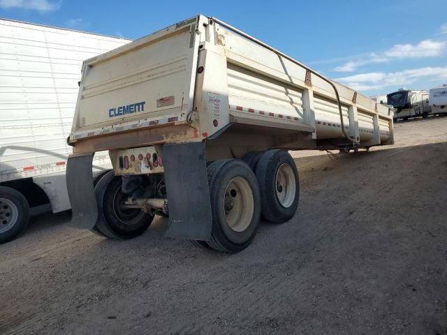 2012 Clement END Dump Trailers DRY Van Trailer