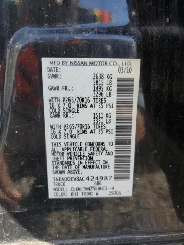 2010 Niss Frontier Crew Cab SE