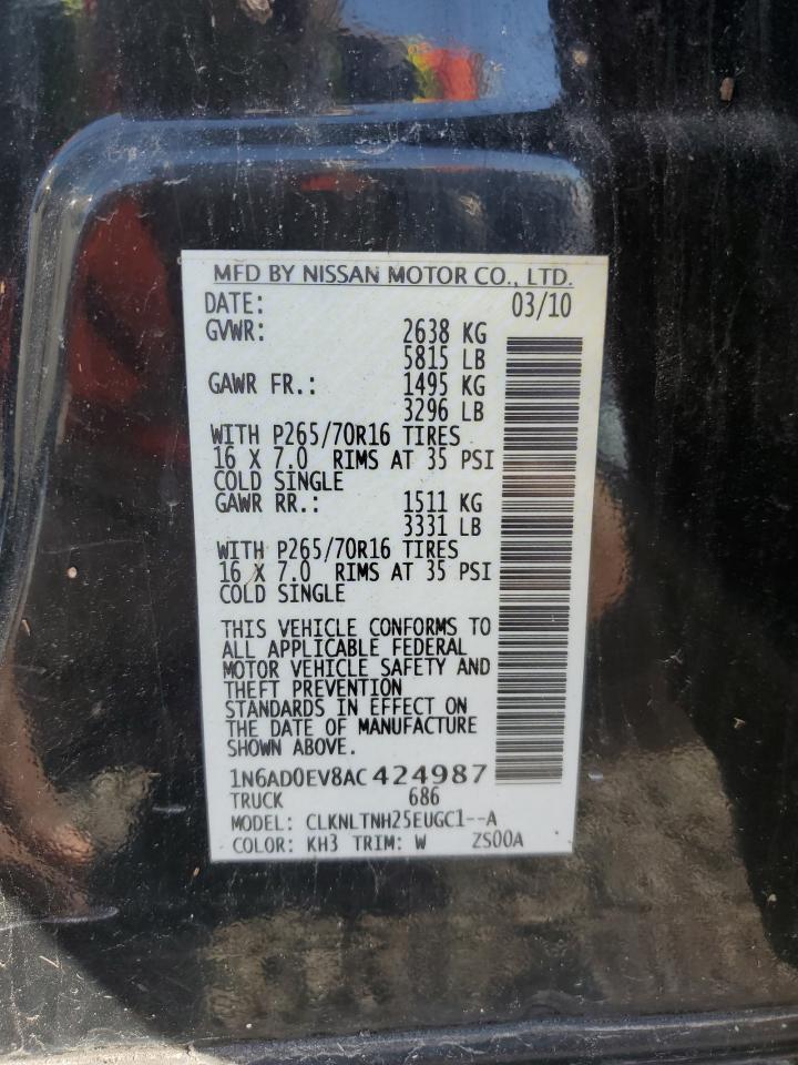 2010 Niss Frontier Crew Cab SE
