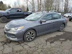 Honda Accord salvage cars for sale: 2016 Honda Accord EX