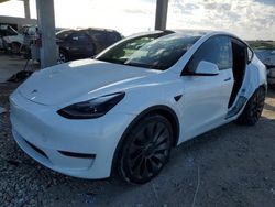 Tesla Model y salvage cars for sale: 2022 Tesla Model Y