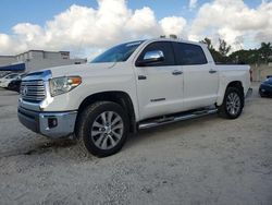 Toyota Tundra salvage cars for sale: 2016 Toyota Tundra Crewmax Limited