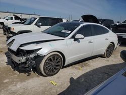 Salvage cars for sale from Copart Haslet, TX: 2021 Hyundai Sonata Limited