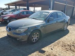 BMW salvage cars for sale: 2004 BMW 525 I