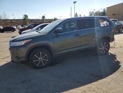 Toyota salvage cars for sale: 2017 Toyota Highlander SE