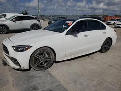 Mercedes-Benz salvage cars for sale: 2022 Mercedes-Benz C 300 4matic