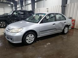 Honda Civic salvage cars for sale: 2004 Honda Civic DX VP