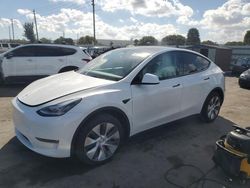 Tesla Model y salvage cars for sale: 2021 Tesla Model Y