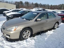 2006 Honda Accord EX en venta en Exeter, RI