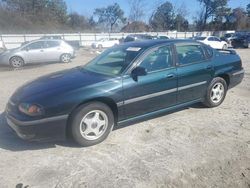 Chevrolet Impala salvage cars for sale: 2001 Chevrolet Impala LS