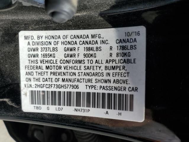 2016 Honda Civic EX