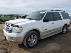 Ford Expedition salvage cars for sale: 2007 Ford Expedition EL Eddie Bauer