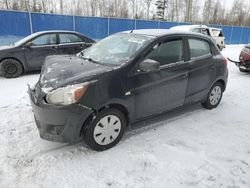 Salvage cars for sale from Copart Atlantic Canada Auction, NB: 2014 Mitsubishi Mirage DE