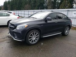 Salvage cars for sale from Copart Arlington, WA: 2016 Mercedes-Benz GLE Coupe 450 4matic