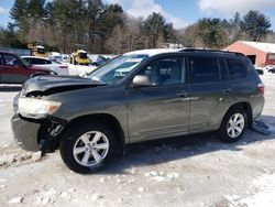 Salvage cars for sale from Copart Mendon, MA: 2008 Toyota Highlander