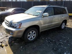 Vehiculos salvage en venta de Copart Waldorf, MD: 2002 Toyota Highlander Limited