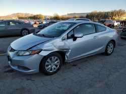 Honda Civic salvage cars for sale: 2012 Honda Civic LX