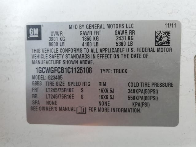 2012 Chevrolet Express G2500