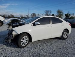 Toyota Corolla salvage cars for sale: 2015 Toyota Corolla L