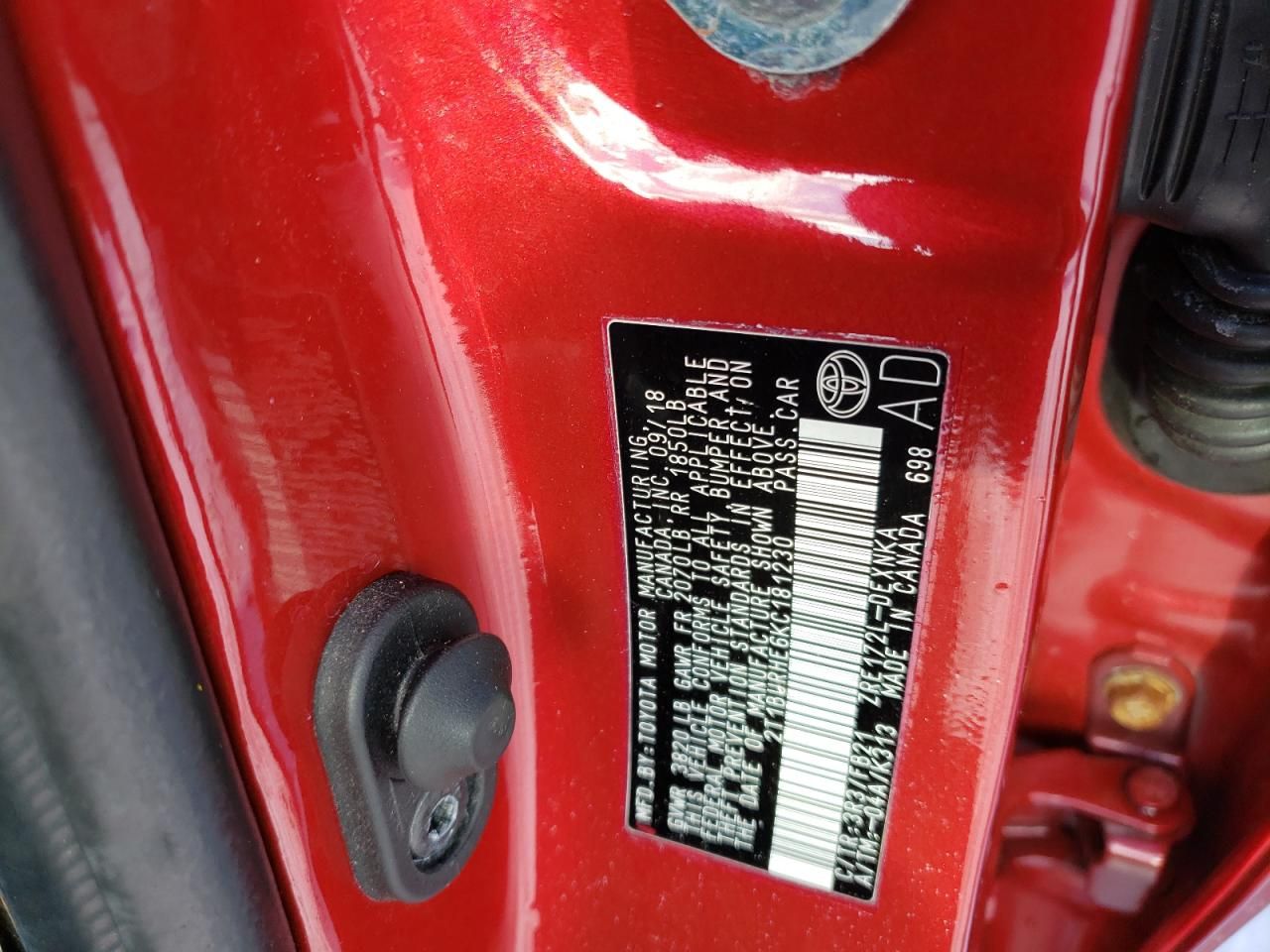 2019 Toyota Corolla l