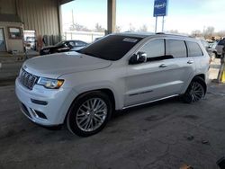 Jeep Vehiculos salvage en venta: 2017 Jeep Grand Cherokee Summit