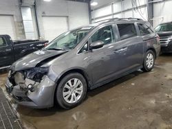 Honda Odyssey exl Vehiculos salvage en venta: 2015 Honda Odyssey EXL