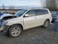 Salvage cars for sale from Copart Arlington, WA: 2010 Toyota Highlander Hybrid