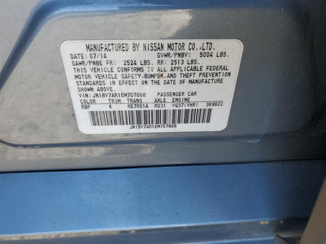 2014 Infiniti Q50 Base