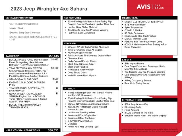 2023 Jeep Wrangler Sahara 4XE