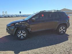 Jeep Cherokee salvage cars for sale: 2015 Jeep Cherokee Trailhawk