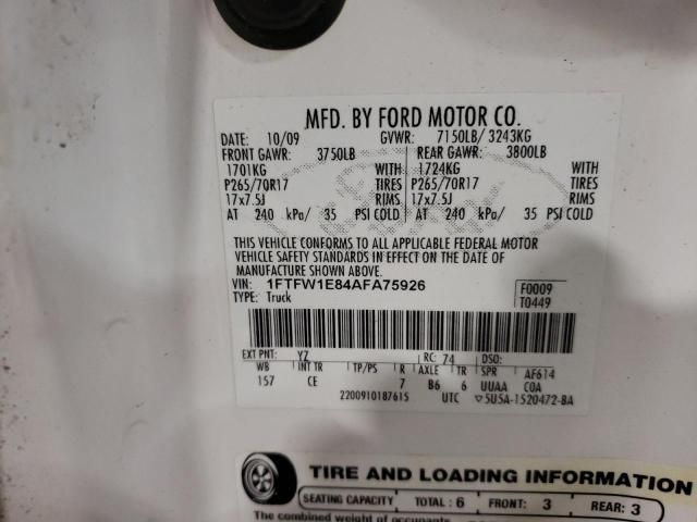 2010 Ford F150 Supercrew