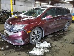 Honda Odyssey salvage cars for sale: 2018 Honda Odyssey Elite