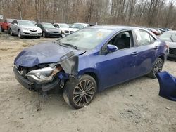 Toyota Corolla salvage cars for sale: 2015 Toyota Corolla L