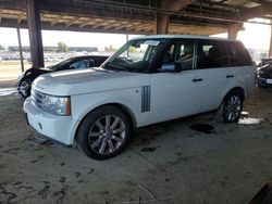 Land Rover salvage cars for sale: 2009 Land Rover Range Rover HSE