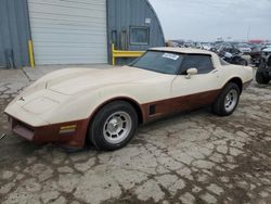 Salvage cars for sale from Copart Wichita, KS: 1981 Chevrolet Corvette