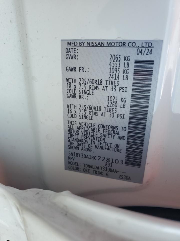 2024 Nissan Rogue sv