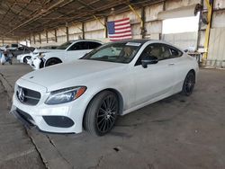 Mercedes-Benz salvage cars for sale: 2017 Mercedes-Benz C300