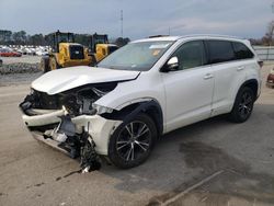 Toyota Highlander salvage cars for sale: 2016 Toyota Highlander XLE