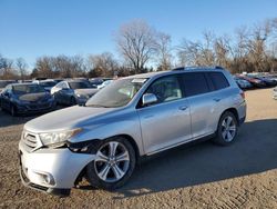 Toyota Highlander salvage cars for sale: 2013 Toyota Highlander Limited