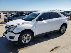 Salvage cars for sale from Copart Grand Prairie, TX: 2016 Chevrolet Equinox LS